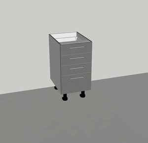 Products: Floor Cabinet - 4 drawer JAG Express