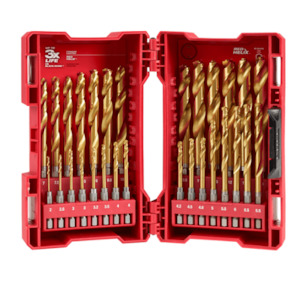 Milwaukee: Milwaukee SHOCKWAVE™ RED HELIX™ TITANIUM 29 PCE KIT