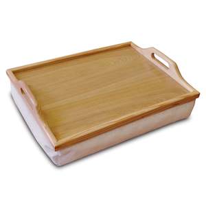 Wooden Lap Tray with Cushion