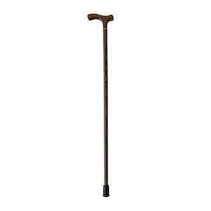 Mens Dark Fritz Wooden Walking Stick with T Handle