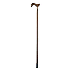Mens Dark Derby Wooden Walking Stick with T Handle