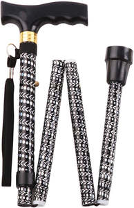 Products: Extendable Plastic Handled Walking Stick with Engraved Pattern