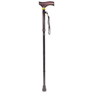 Products: Folding Walking Stick with Wooden Handle