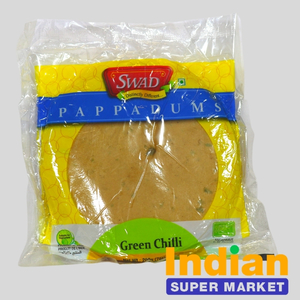 Products: Swad Green Chilli Papad 200 Gm - Indian Supermarket