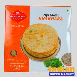 Products: Annapoorna / Induben Bajri Methi Khakhara 200 gm - Indian Supermarket
