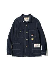 Mens Jackets: 11oz Blue Denim Work Coat