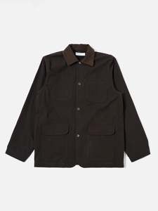 Mens Jackets: Labour Jacket - Licorice Summer Canvas