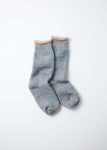 Rototo Socks: MerinoWool & Brown OC Double Face Socks