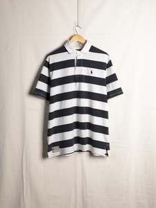 Mens Shirting: Polo Ralph Lauren - Patched S/S Stripe Rugby