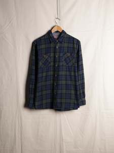 Mens Shirting: Wrangler - Check Flannel Work Shirt