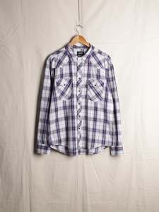 Levis Made And Crafted: Levi's - "Barstow" Lurex Check Western Shirt