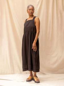 Recreate Clothing: Ash Dress - Black Denim