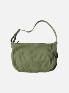 Heavy Canvas Shoulder Bag - Olive