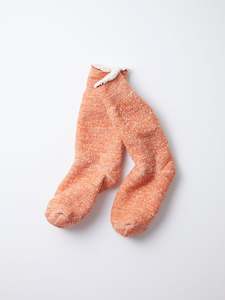 Double Face Crew Socks - Orange