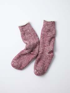 Double Face Crew Socks - Grape