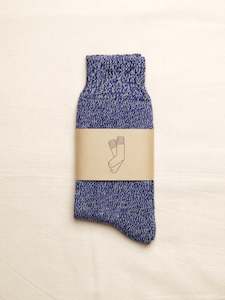 Indigo Provisions: Twisted Yarn Socks - Denim