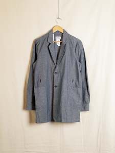 Mens Jackets: Garbstore - Cotton/Linen Chambray Shop Coat
