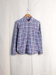 Blue Blue Japan - Indigo Dyed Check Work Shirt