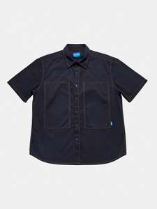 Cliff Short Sleeve Shirt - Navy HBT