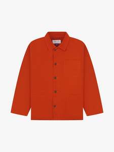 Mens Shirting: 3001 Canvas Overshirt - Rust