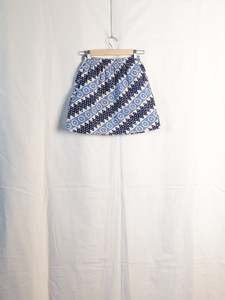 Engineered Garments - Block Print "Long Beach" Mini Skirt
