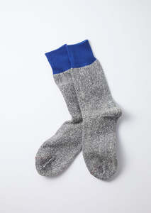Double Face Crew Socks "Silk & Cotton"