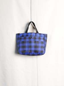 I P Recycle: BEAMS Boy - Buffalo Check Mini Tote