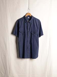 Mens Shirting: Pure Blue Japan - S/S Indigo Western Shirt