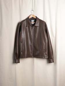 Mens Jackets: Beach Brains - Vegan Leather "Seeker" Jacket