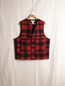 Mens Jackets: Filson - Plaid "Mackinaw" Wool Vest