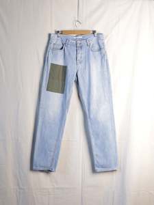 Mens Jeans: Norse Projects - Repaired Regular Denim Jeans