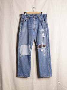 Mens Jeans: Levi's - Repaired 501 Jeans