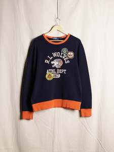 Mens Sweats Hoods: Polo Ralph Lauren - Patched "Athl Dept" Sweatshirt