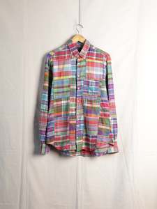 Mens Shirting: Gitman Vintage - Patchwork Madras Shirt