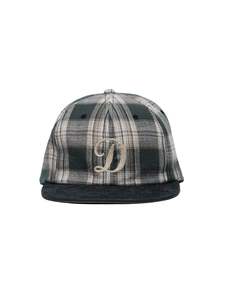Plaid Two Tone Cap - Black