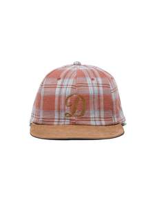 H W Dog Co: Plaid Two Tone Cap - Red