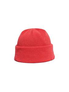 H W Dog Co: Cotton Roll Watch Cap - Red