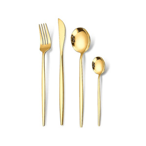Products: Gold cutlery set