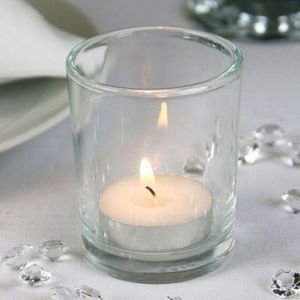 Products: Clear glass tealight holder