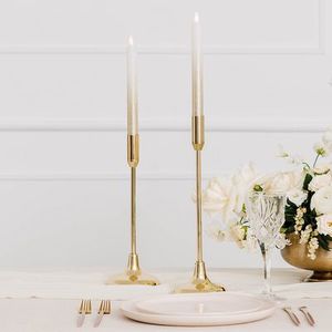 Products: Gold taper candle holder - medium
