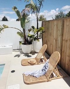 Rattan beach chair