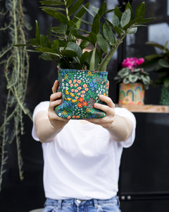 Products: Moobee Picnic Check Canvas Planter 8cm