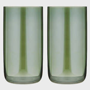 Food/Drink Storage: Verity Highball Tumblers Fern - Set of 2