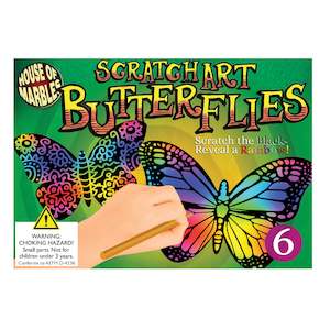 children: Scratch Art Set - Butterflies