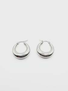 Jewellery: Silver Crescent Moon Earrings