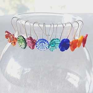 Rainey Design: Glass Floral Drop Earrings