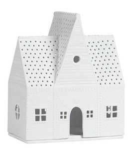 Rader Porcelain Houses: Porcelain tealight House -  Large Gingerbread