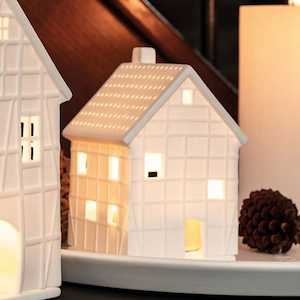 Rader Porcelain Houses: Rustic Tealight House - small
