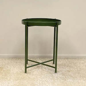 Furniture: Sofia Round Side Table, Green