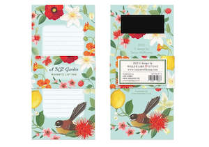 Gifts Under 30: Tanya Wolfkamp Magnetic Notepad - New Zealand Garden